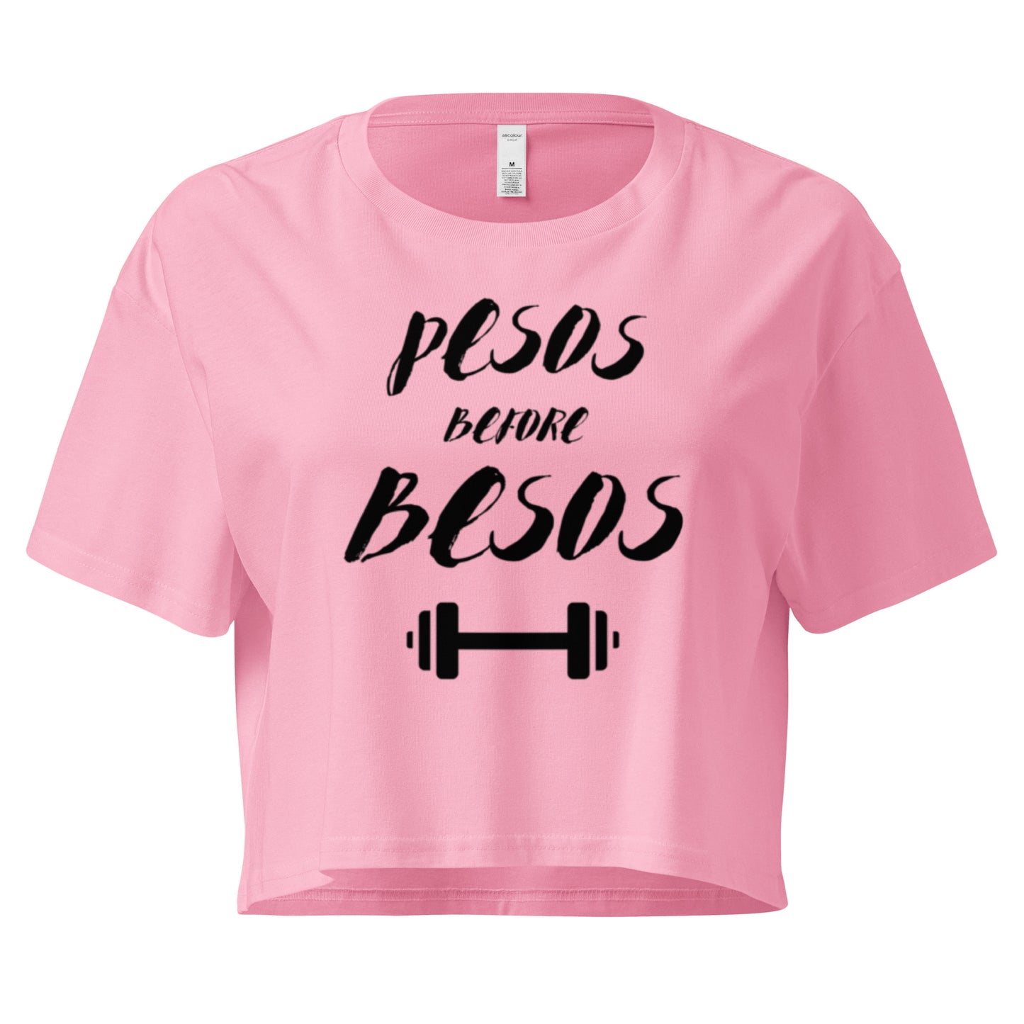 Pesos Before Besos Crop Top