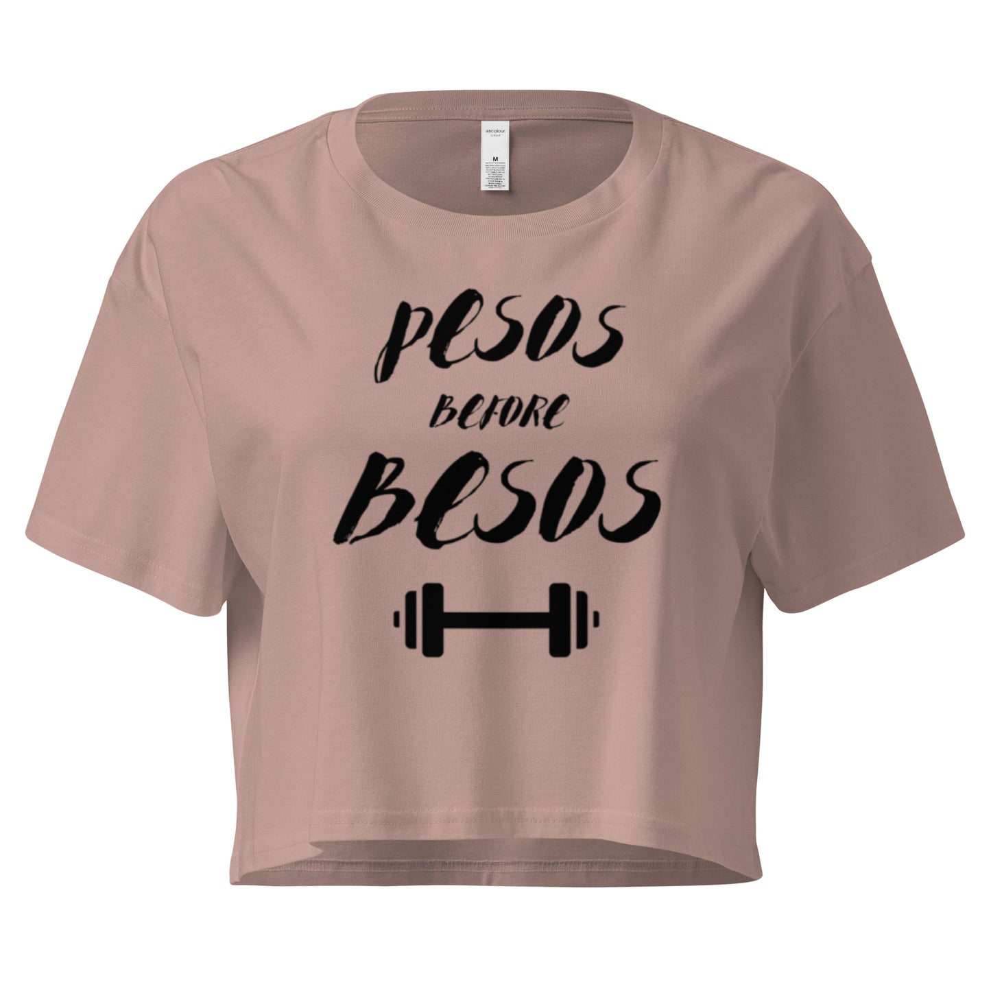 Pesos Before Besos Crop Top