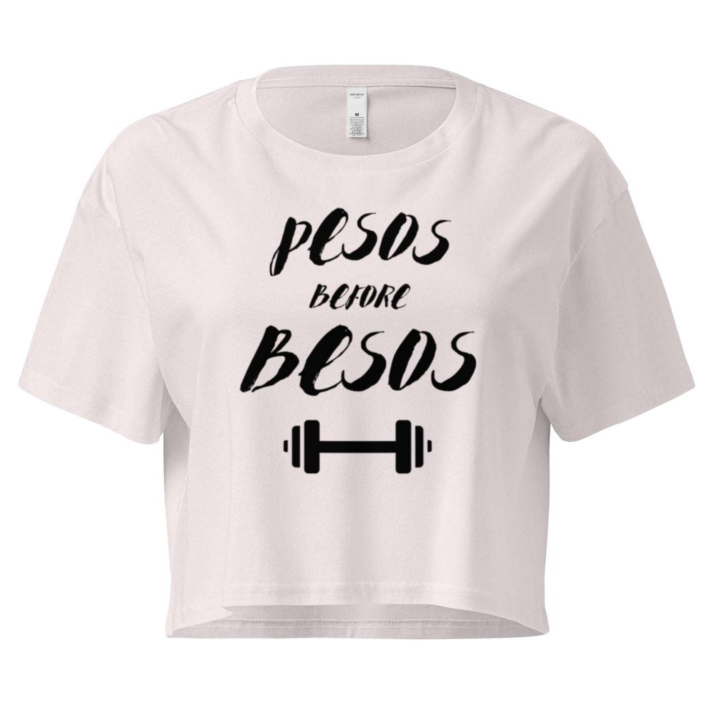 Pesos Before Besos Crop Top