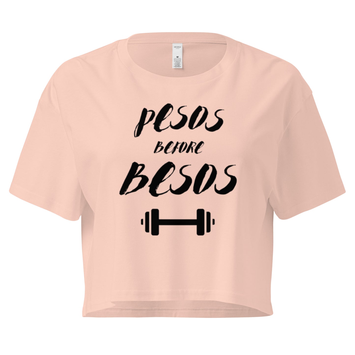 Pesos Before Besos Crop Top